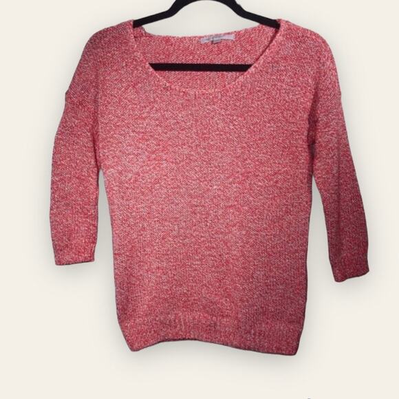 Gap orange & white knit pullover sweater xs - Picture 1 of 8